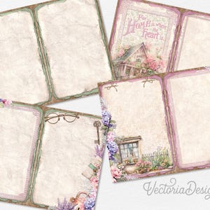 Cottage She-sheds Junk Journal Kit, Printable Pages for Crafting ...