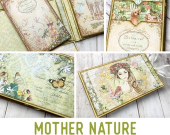 Mother Nature Mini Project Booklet Craft Kit Folio Kit Vacation Crafts Junk Journal Printable Craft kits Printable Gift PDF 002820