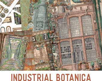 Industrial Botanica Printable Junk Journal Kit (Standard) - 003868