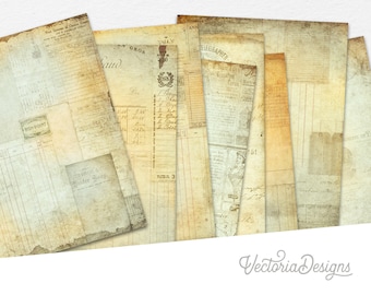 Shabby Ephemera Papier Pack, Dekoratives Papier Pack, Scrapbooking Papier, Vintage Ephemera, Digitales Papier, Shabby Elegante Dekoration 001518