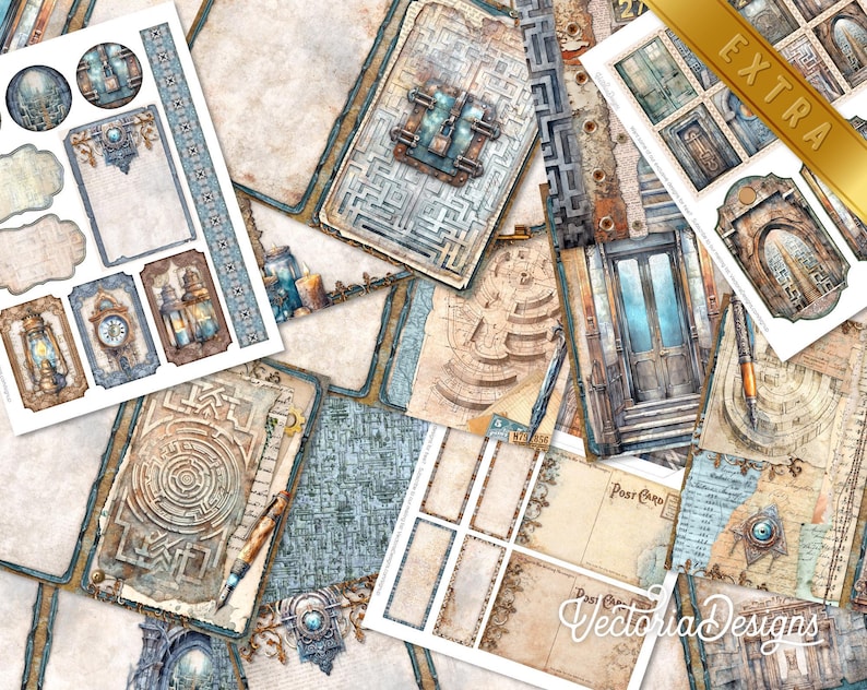 Ancient Egypt Junk Journal Kit, Deluxe - Printable Pages, Papers and ...