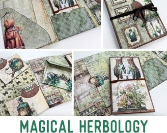 Magical Herbology Mini Project Botanical Crafts Mini Folio Botanical Booklet Craft Kit Folio Junk Journal Printable Craft Kit S 003549