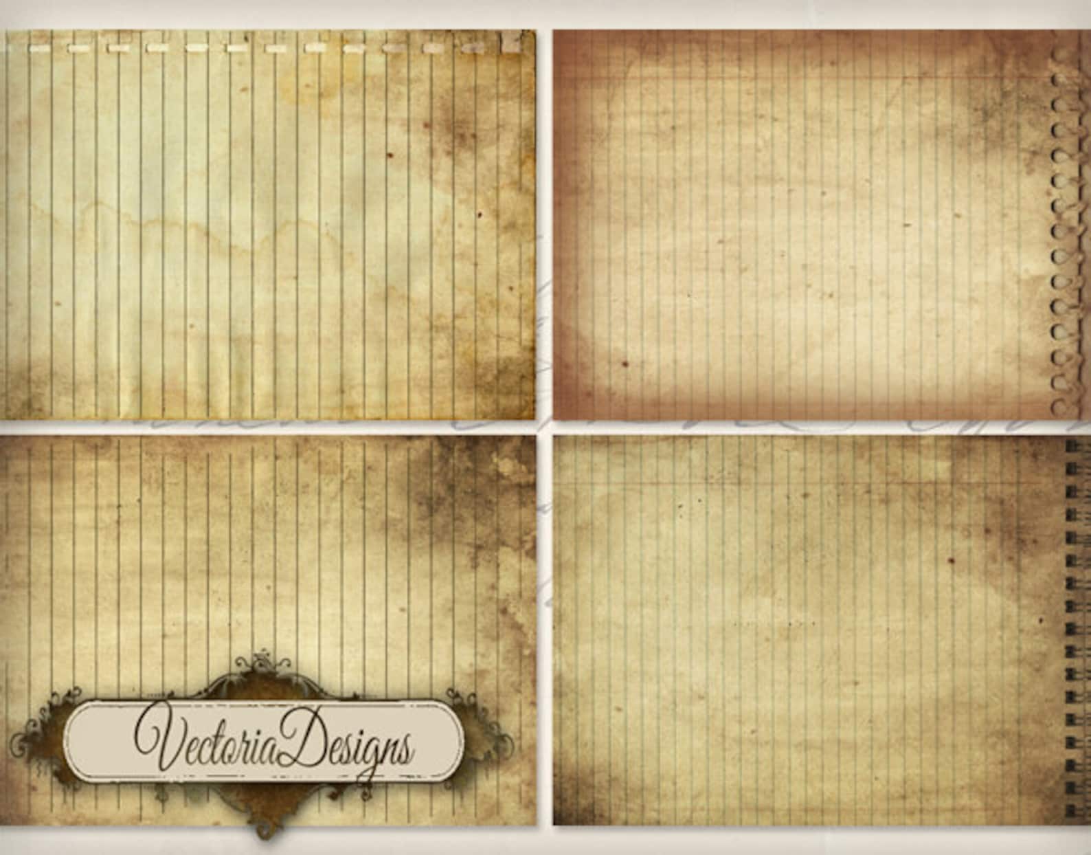 Grunge Journal Pages Printable Journaling Paper Craft Art | Etsy