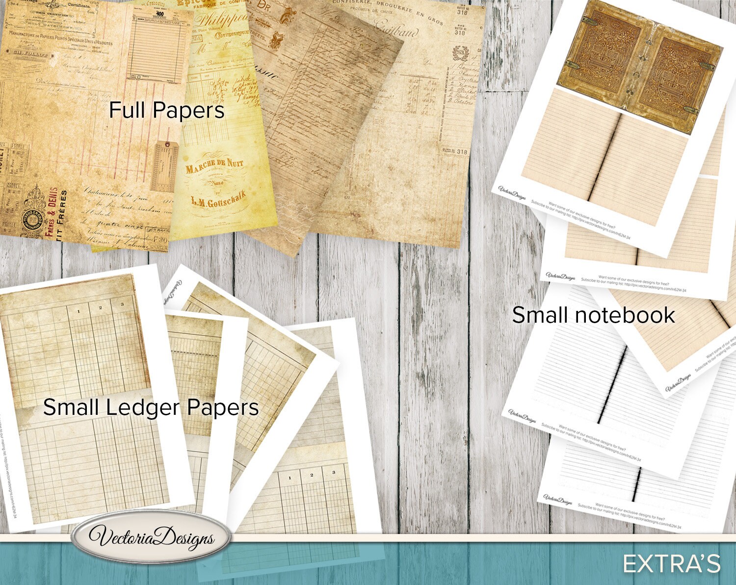 Ephemera File Folders Pack, MEGA Project Pack, Junk Journal, Digital