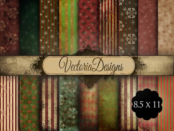 Shabby Chic Christmas Papers