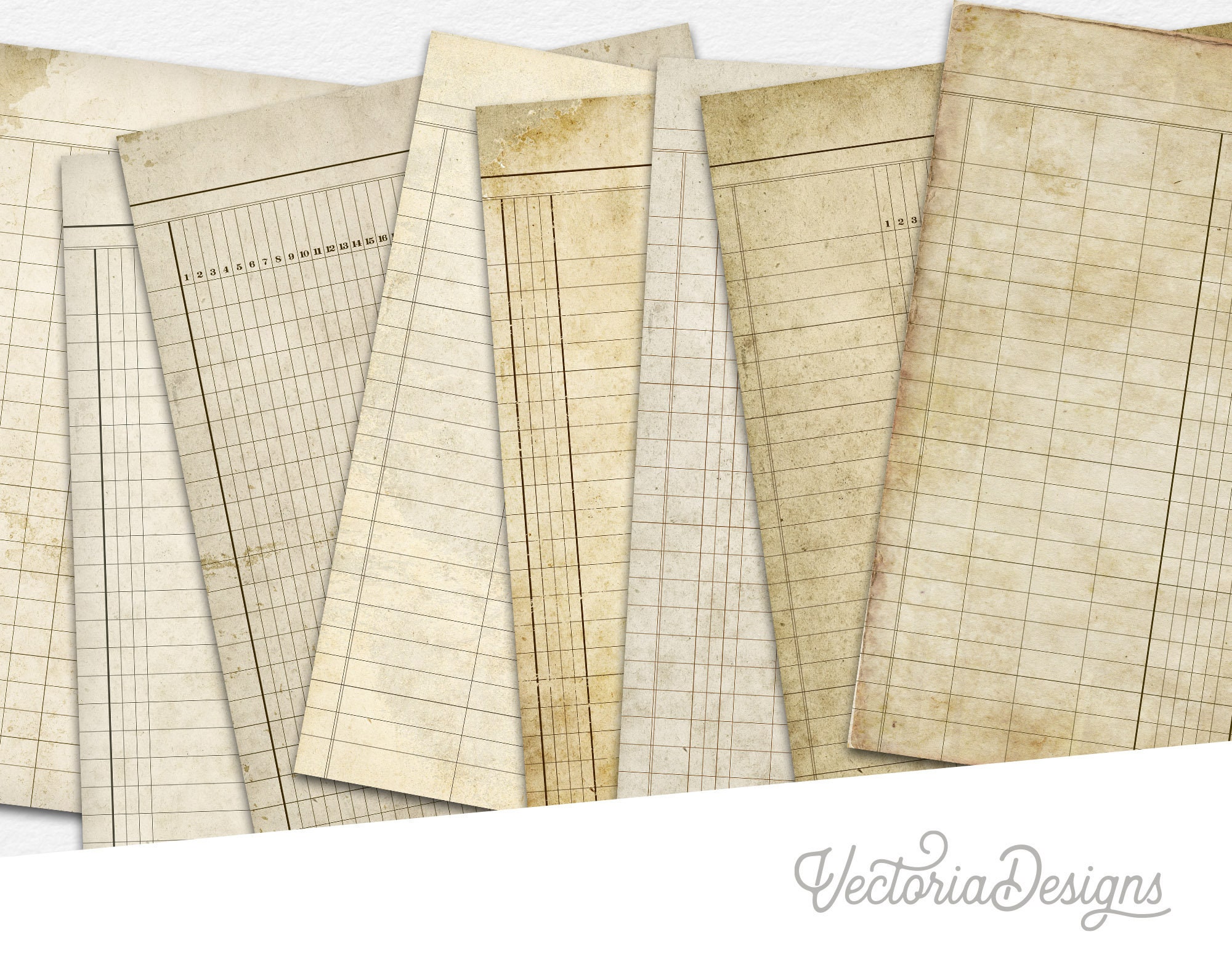 printable-ledger-paper-ledger-book-digital-ledger-paper-junk-journal