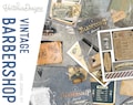 Vintage Barbershop Junk Journal Kit, Barbershop Clip Art, Barbershop Decoration, Printable Journal Kit, Barbershop Collage Sheets 002089