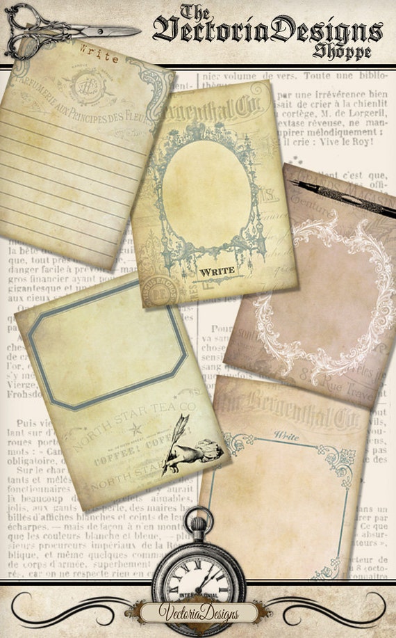 Journal Cards Printable, Crafting Art, Scrapbook Cards, Junk Journal, Writing Paper, Digital Journal Cards, Journal Clip Art, Instant 001380
