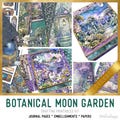 Botanical Moon Garden Junk Journal Kit DELUXE, Garden Junk Journal Crafting Printables Journal Embellishments Journal Craft Tutorial 003812