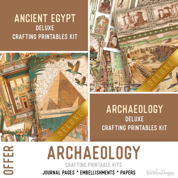 Archaeology Offer - Junk Journal Craft Printables (Pages, Papers and Embellishments) - 003981