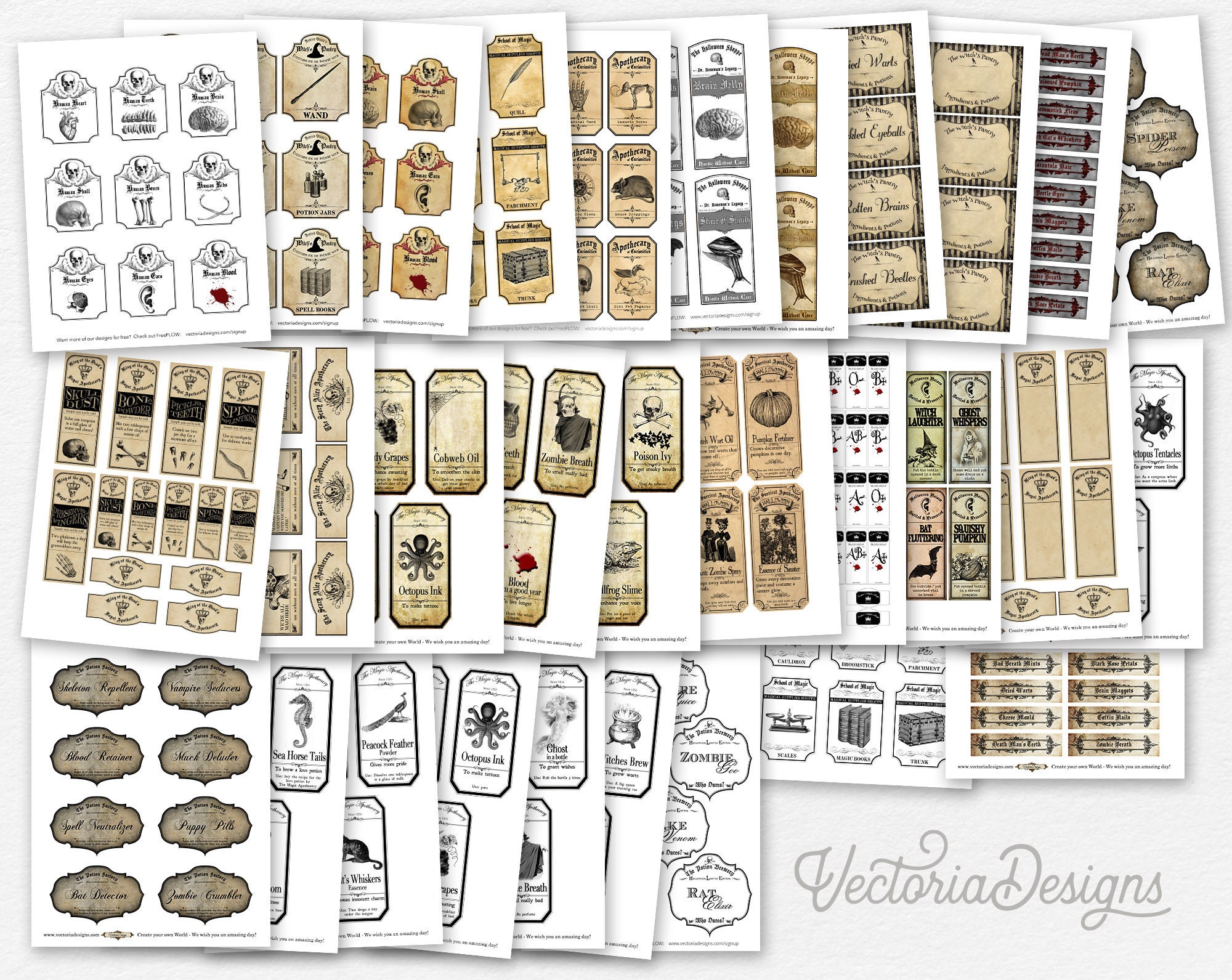 Mega Apothecary Crafting Bundle, Printable Apothecary Labels