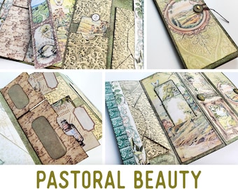 Pastoral Beauty Mini Folio Mini Project Pastoral Crafts Mini Folio Cottagecore Craft Folio Junk Journal Add On Printable Craft Kit 003560