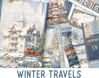 Winter Travels Junk Journal Kit (Standard) - 003799