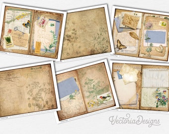 Botanical Compendium Large Junk Journal Kit, Garden Junk
