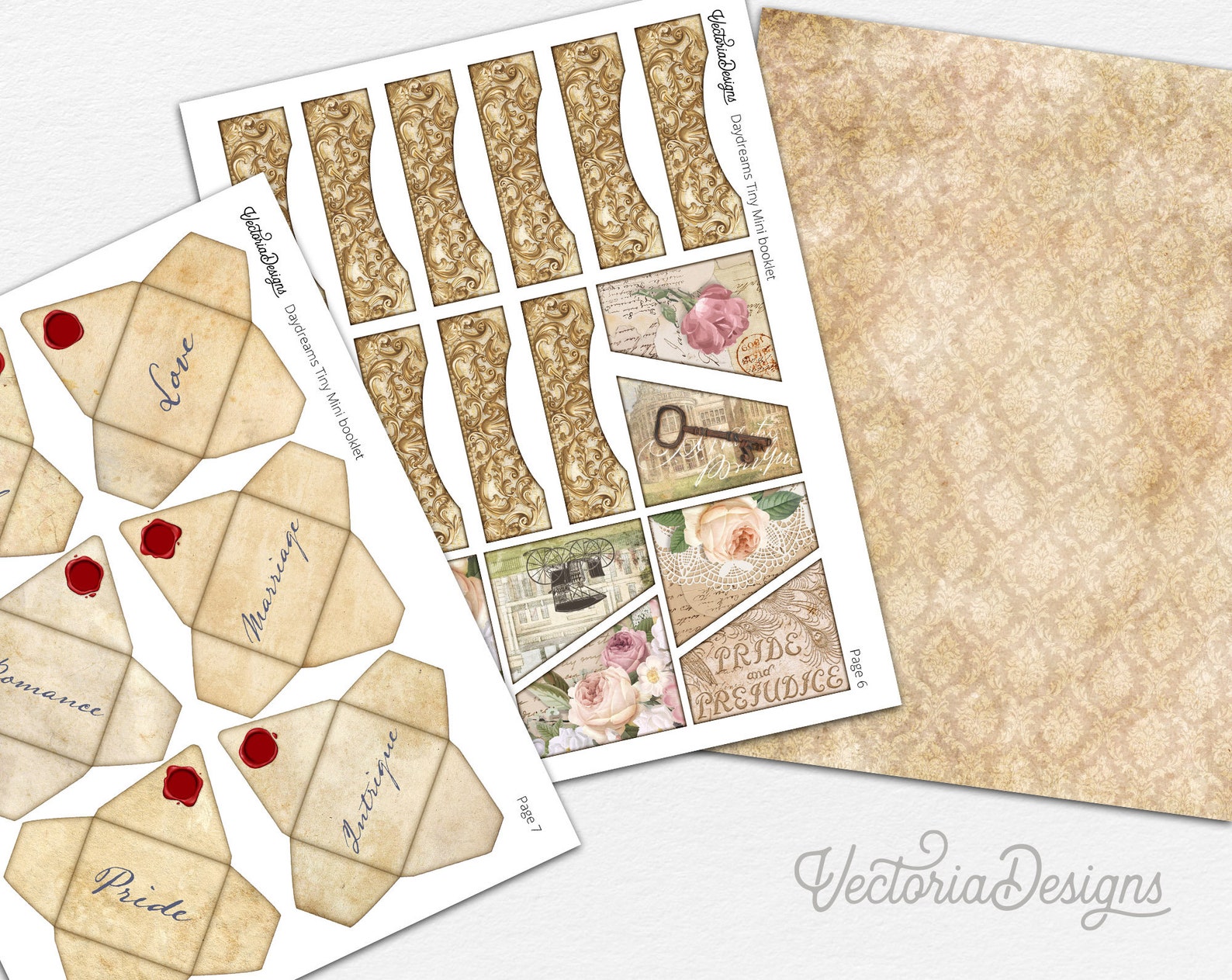 Pride and Prejudice Tiny Mini Booklet Mini Project Booklet Craft Kit ...