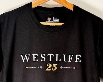 Westlife 25th Anniversary Tour T-Shirt | Unofficial Merch Boyband Fan Gift