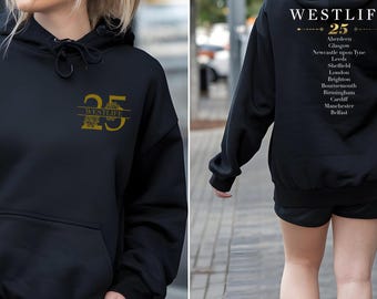 Westlife 25th Anniversary Tour Hoodie | Concert Dates Fan tickets gift