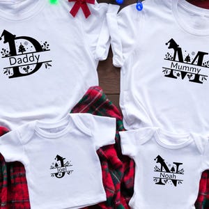 Personalised Family Christmas Pyjamas | Custom Matching Red Striped PJs