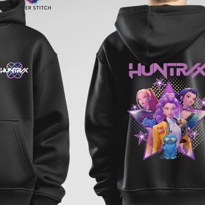 KpopDemon Hunters Merch Huntrix Sweat à Capuche à Manches Longues Pour Homme Et Femme