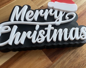 3D Printed Merry Christmas Ornament – Festive Holiday Decor Made by Kid Entrepreneur