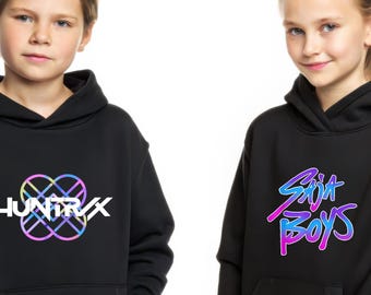 Kpop Demon Hunters Team Saja Boys or Team Huntrix Kids' Hoodie – Christmas Gift!