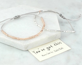 Sie haben dieses Morse-Code-Armband, Cancer Support
