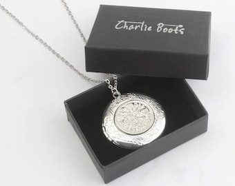 60th Birthday Vintage Sixpence Locket Necklace