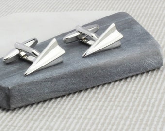 Personalised Paper Plane Cufflinks