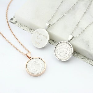 18th / 21st Birthday Five Pence 5p Necklace