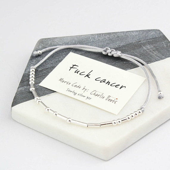 FUCK MY LIFE DRIP BRACELET 専用 Fuck Love Morse Code Sterling Silver Bracelet – GTHIC