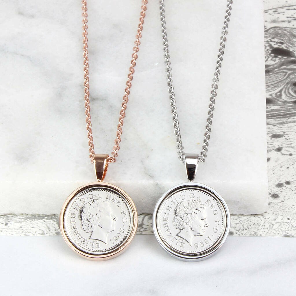 21st Birthday Five Pence 5p Necklace 