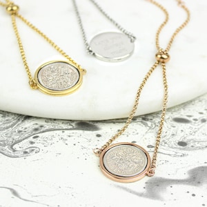Personalisiertes Sixpence Armband zum 60 Geburtstag