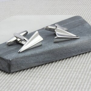 Personalised Paper Plane Cufflinks image 4