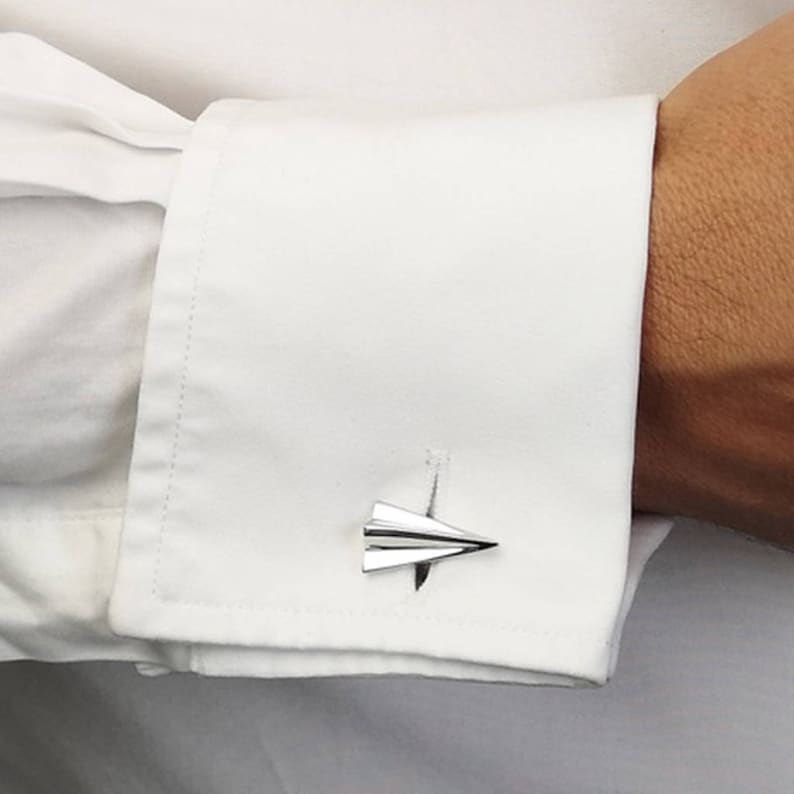 Personalised Paper Plane Cufflinks image 8