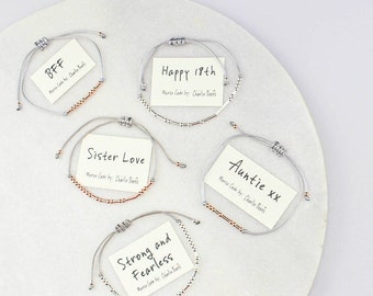 Personalised Morse Code Bracelet