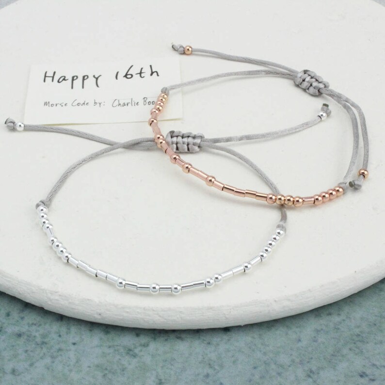 morse code bracelets etsy