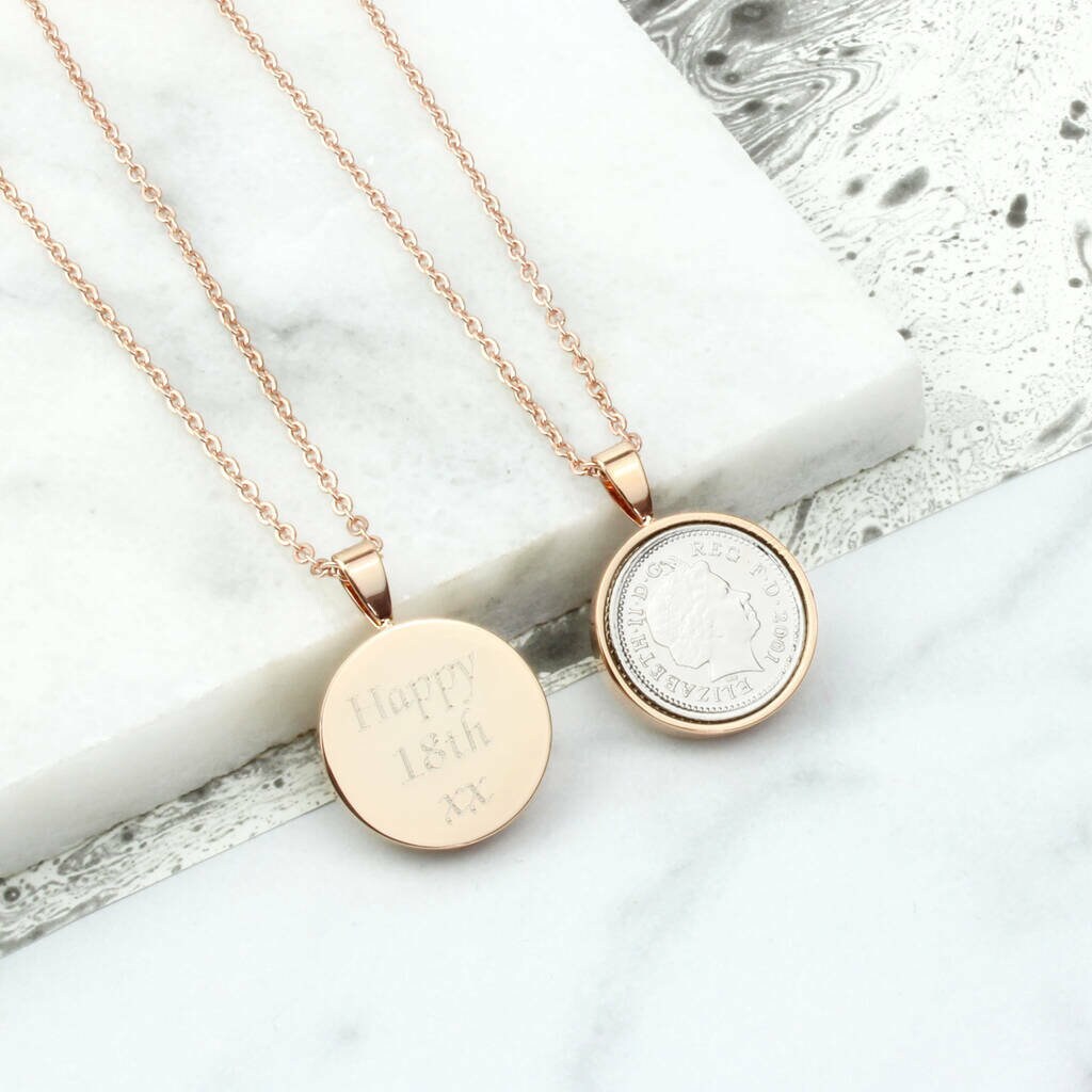 21st Birthday Five Pence 5p Necklace 