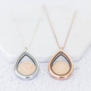 70th/ 80th Birthday Farthing Coin Locket Necklace