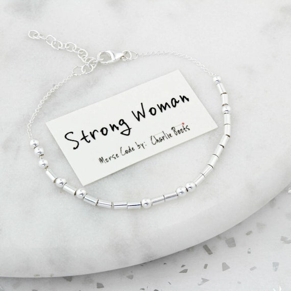 Etsy morse code sale bracelet