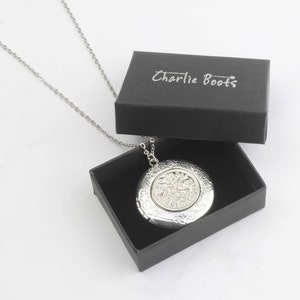 1955 70. Geburtstag Vintage Sixpence Medaillon Halskette