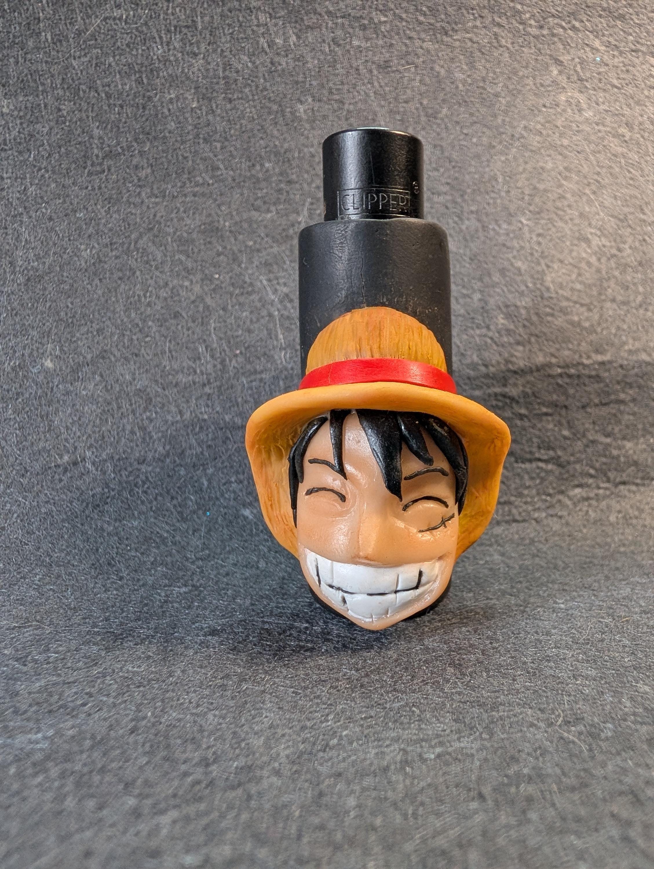 Clipper Lighter Case Luffy One Piece - Collectible Clay Sculpture 