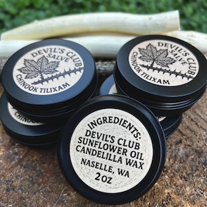 Devil’s Club Salve - Handcrafted | Wildcrafted Herbal Skin Balm 2oz
