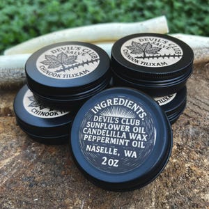 Devil’s Club Salve with Peppermint - Native Made | Wildcrafted Herbal Skin Balm 2oz