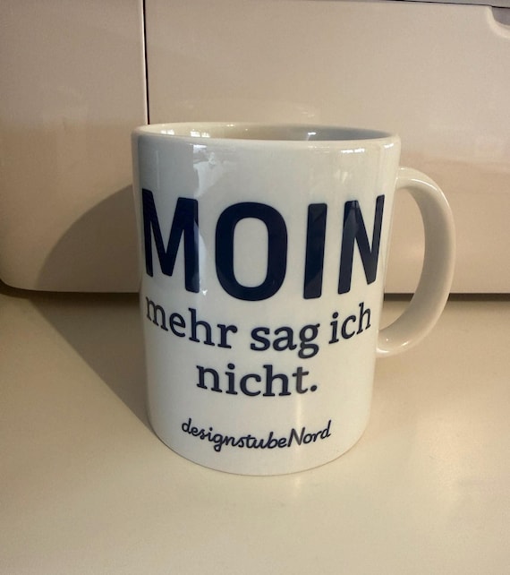 Personalisierte Tasse mit eigenem Motiv oder Spruch | 330 ml Keramiktasse | Geschenkidee handmade im Norden | designstubeNord