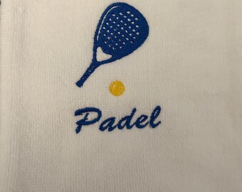 Padel towel personalized embroidered - padel team padel event - padel gift
