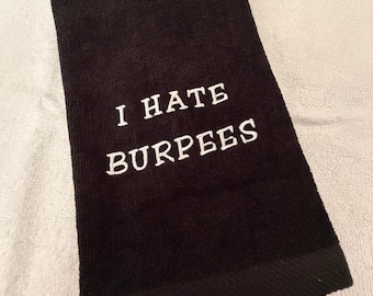 Fitnes towel embroidered - work out fitness