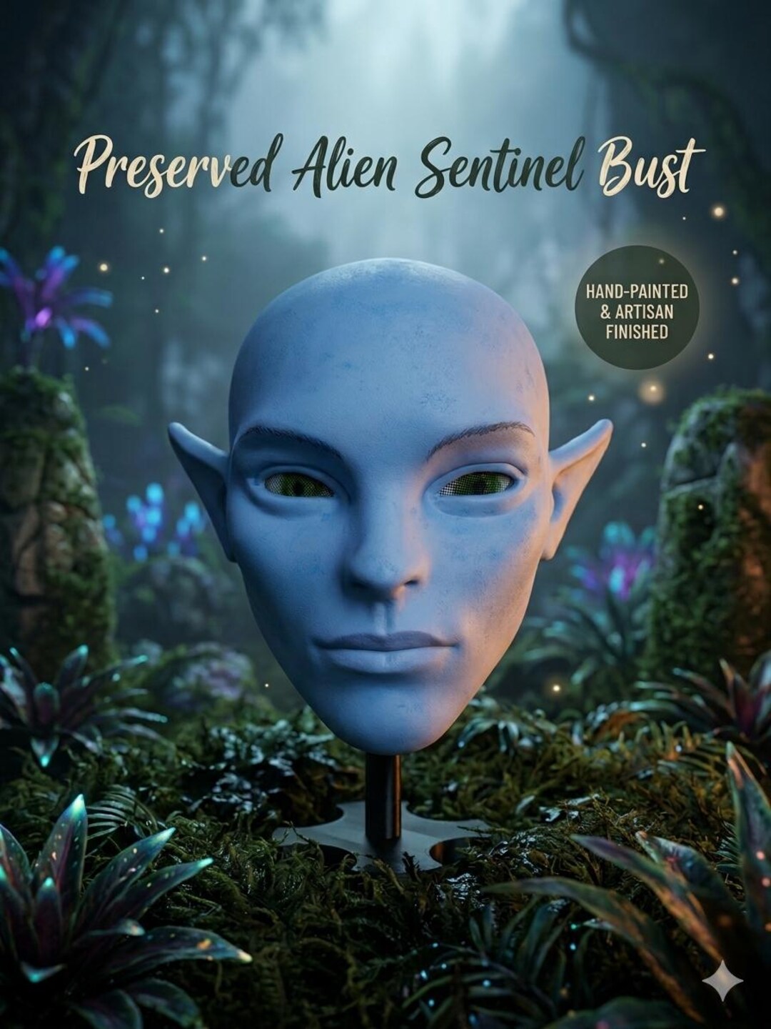 Blue Alien Mask – Sci-fi Fantasy Cosplay Mask-fantasy Blue Creature ...