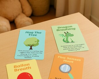 Calm Down Cards for Kids: 12 Printable Mindfulness Activities (PDF)