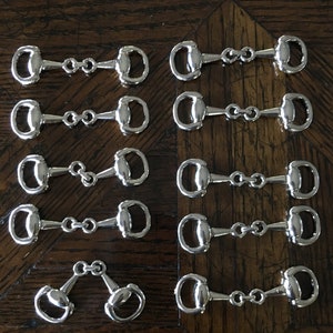 10 Silver Tone Extra Small Snaffles