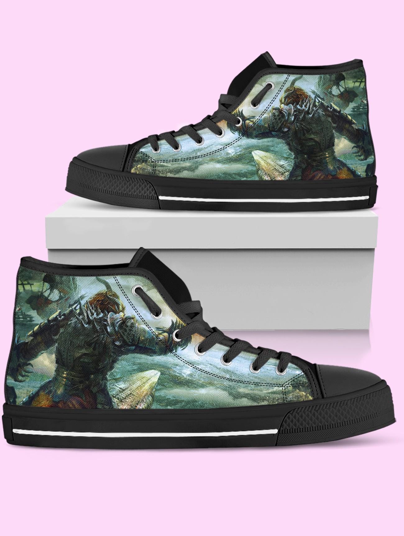 Discover Guild Wars High-Top Shoes: Converse Inspired Sneakers for Women, Men